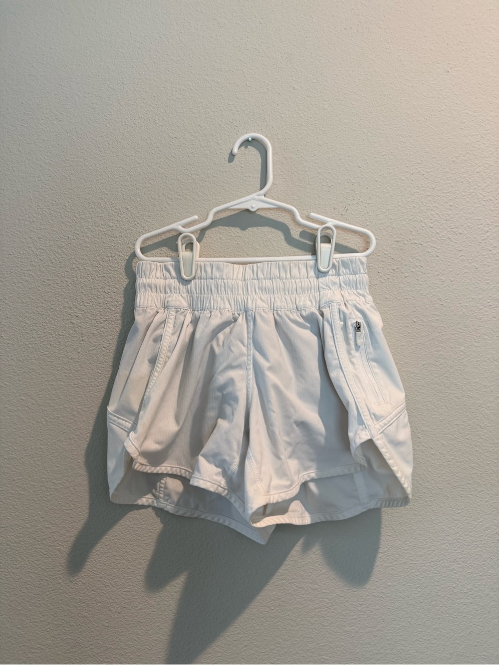 lululemon athletica White Women's Athletic Shorts with Pockets
